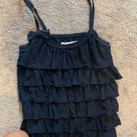 Ruffle navy tank top - Picture 1 of 6